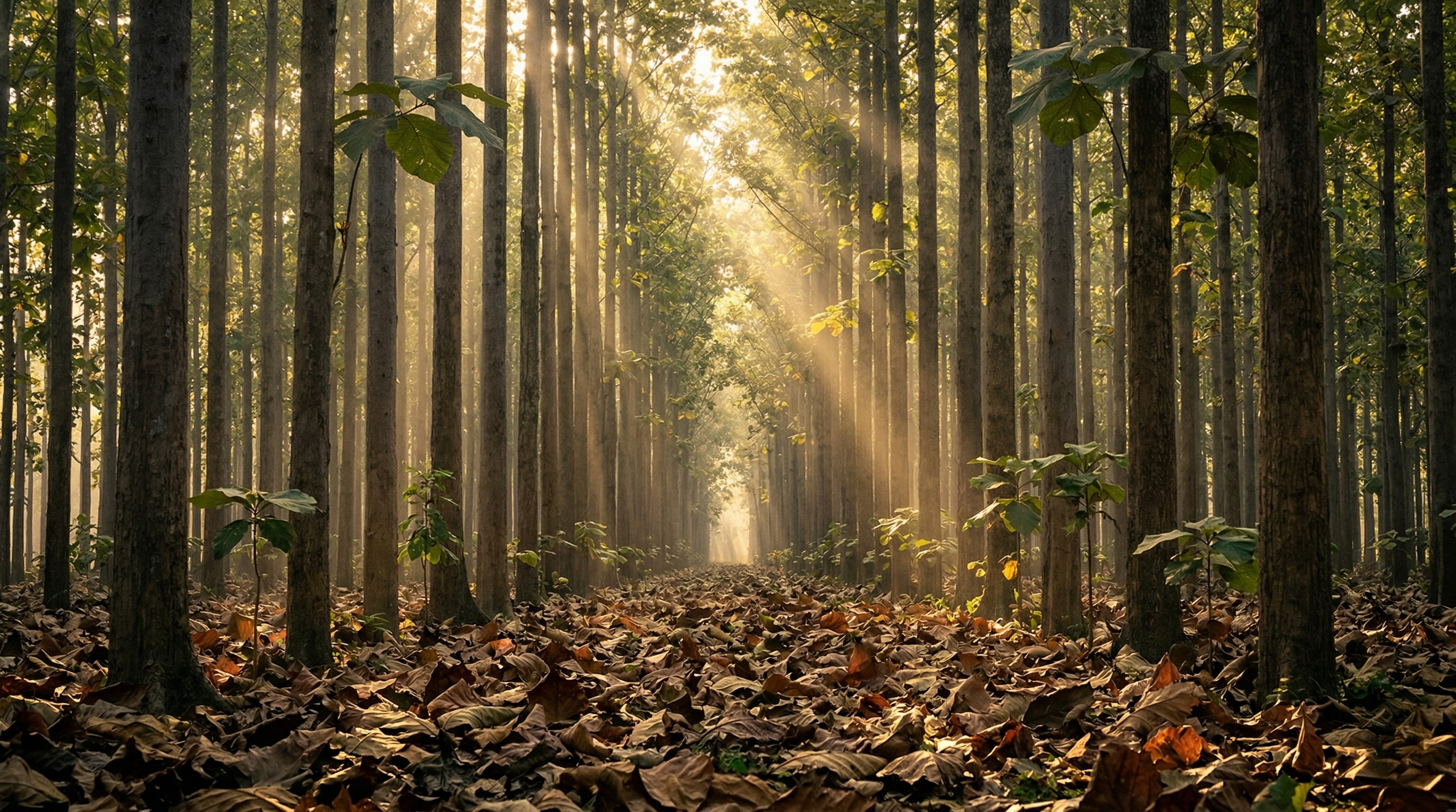 Forestry — teak and timber plantation